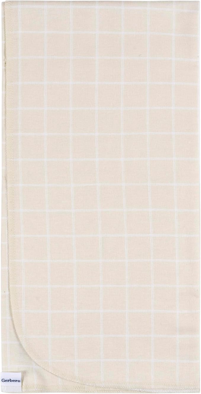 Gerber Unisex Baby 100% Cotton Flannel Receiving Blankets 30x30 Inches (Pack of 4), Retro Floral, One Size