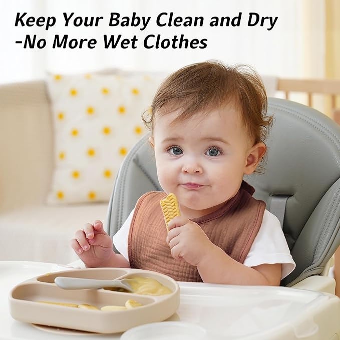 Muslin Baby Bibs Cotton Baby Drool Bandana Bibs for Baby Girls Boys Infant Newborn Toddler Drooling and Teething