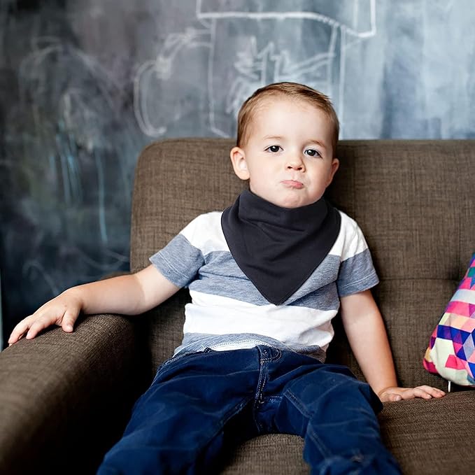 Adult Drool Bib for Special Needs, Large Elderly Bandana, Teen Bib for Women Men, Soft Absorbent Set for Kids