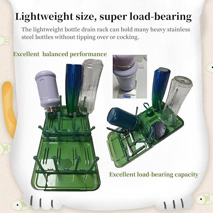 Travel Bottle Drying Rack Space Saving,Foldable Bottle Drying Rack with 16 Ribs,Portable Baby Bottle Drying Rack for Bottles,Breast Pumps and Other Feeding Accessories,Widely Used Daily Basis