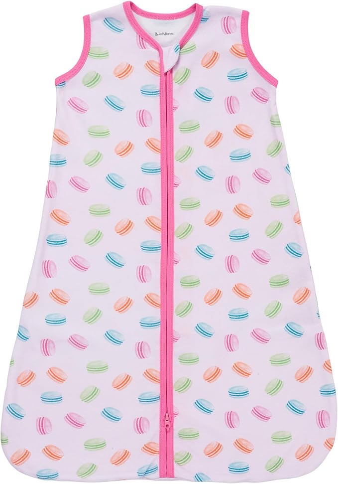 LollyBanks Baby Sleep Sack, 100% Cotton Wearable Blanket 2-Way Zipper Sleep Sacks