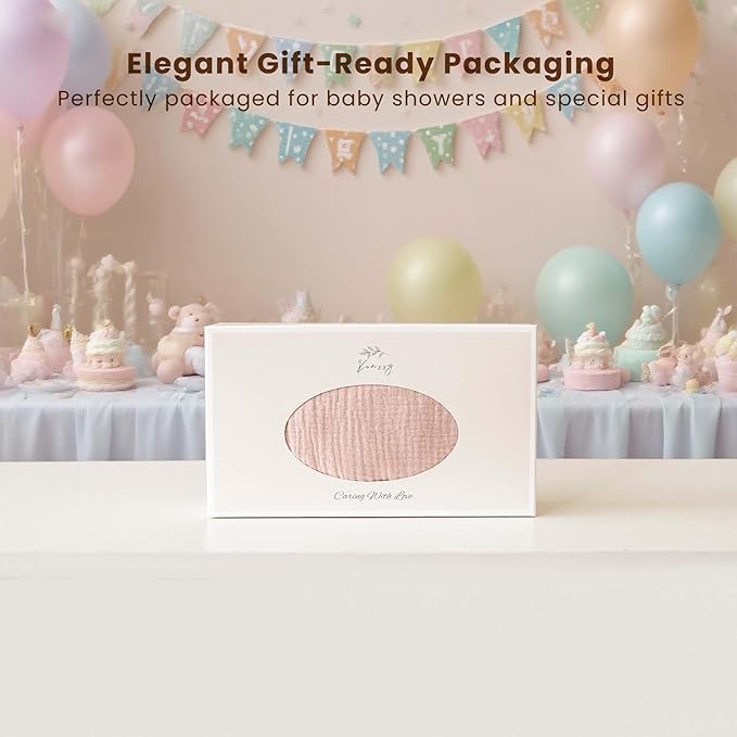 Konssy Muslin Baby Sleep Sack 6-12 Months 0.8 TOG, 2 Pack 100% Cotton Wearable Blanket for Babies, 2-Way Zipper Breathable Sleeping Sack Infant Toddler Essentials for Girls and Boys (Blossom, Pink)