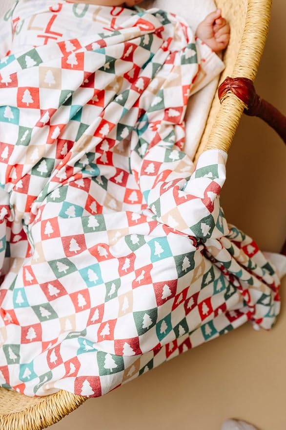 Copper Pearl Large Premium Knit Baby Swaddle Receiving Blanket 'Fraser'