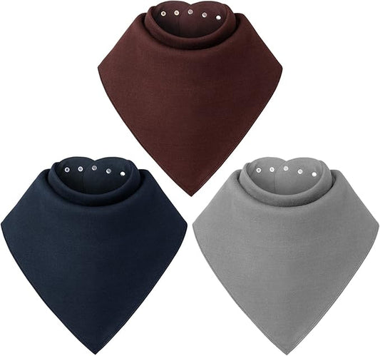 Adult Drool Bib for Special Needs, Large Elderly Bandana, Teen Bib for Women Men, Soft Absorbent Set for Kids