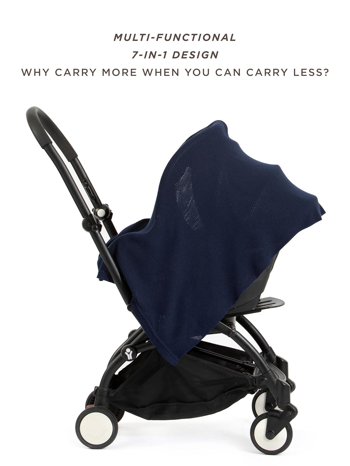 We are Amma | The Cocoon™ - Newborn Essentials Must Haves: Nursing Cover for Breast Feeding Essentials | Nursing Sweater Used as Breastfeeding Cover (Navy, Plus Size)