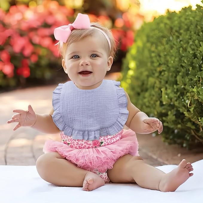 Baby Bibs Muslin Drool Teething Drooling Bibs for Baby Girl Boy Muslin Cotton