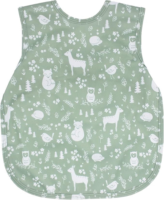 BapronBaby Animal Prints Bapron - No Neck Tie Safer Bib - Baby & Toddler - Soft Waterproof - PVC, BPA & Phthalate Free - 6m+