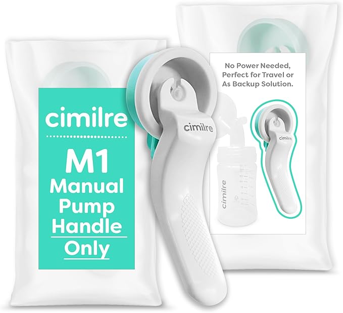 Cimilre M1 Manual Breast Pump Handle, Converts Any Cimilre Collection Kit into a Manual Breast Pump, No Power Needed, Perfect for Travel or As Backup Solution
