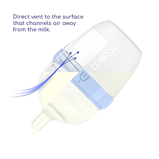 Inttero Breast-Mimic Anti-Colic & Air-Free Vent - Fast Flow (4-9 Months / 3 Holes) / 3-Pack