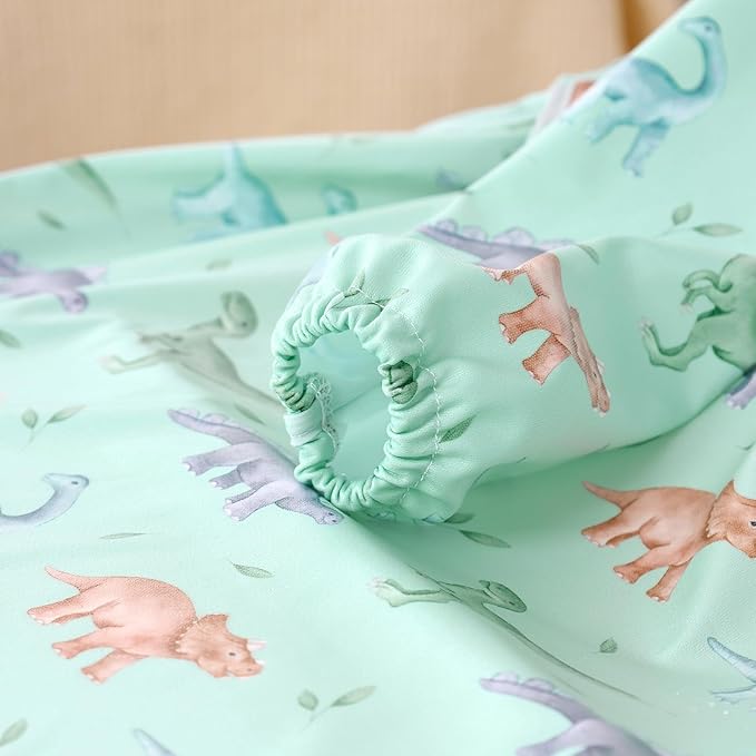 Happy Flute Long Sleeve Baby Bib-Mess Proof Baby Feeding Bibs with Adjustable Design for Babies during Eating or Highchair