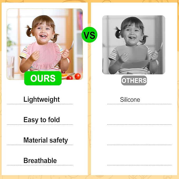 Mepase 10 Pcs Large Muslin Baby Girl Bibs Drool Teething Bibs Lap Shoulder for Boy Girls Teething(Fresh Colors)