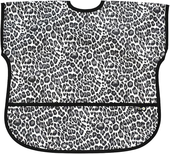 Short Sleeve Waterproof Bib for Toddlers – Feeding Apron for Mealtime, Daycare, Self-Feeding & Messy Play, Baby Bib