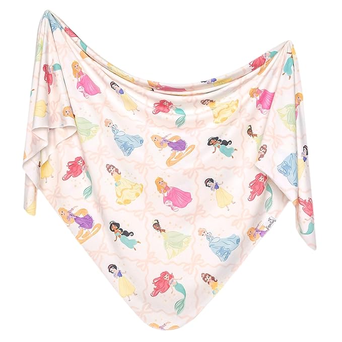 Copper Pearl Large Premium Knit Baby Swaddle Receiving Blanket Disney Princess