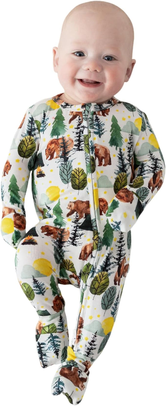Posh Peanut Convertible Baby Sleepers - Girls Footless Baby Pajamas with 2 Way Zipper for Easy Diaper Changes