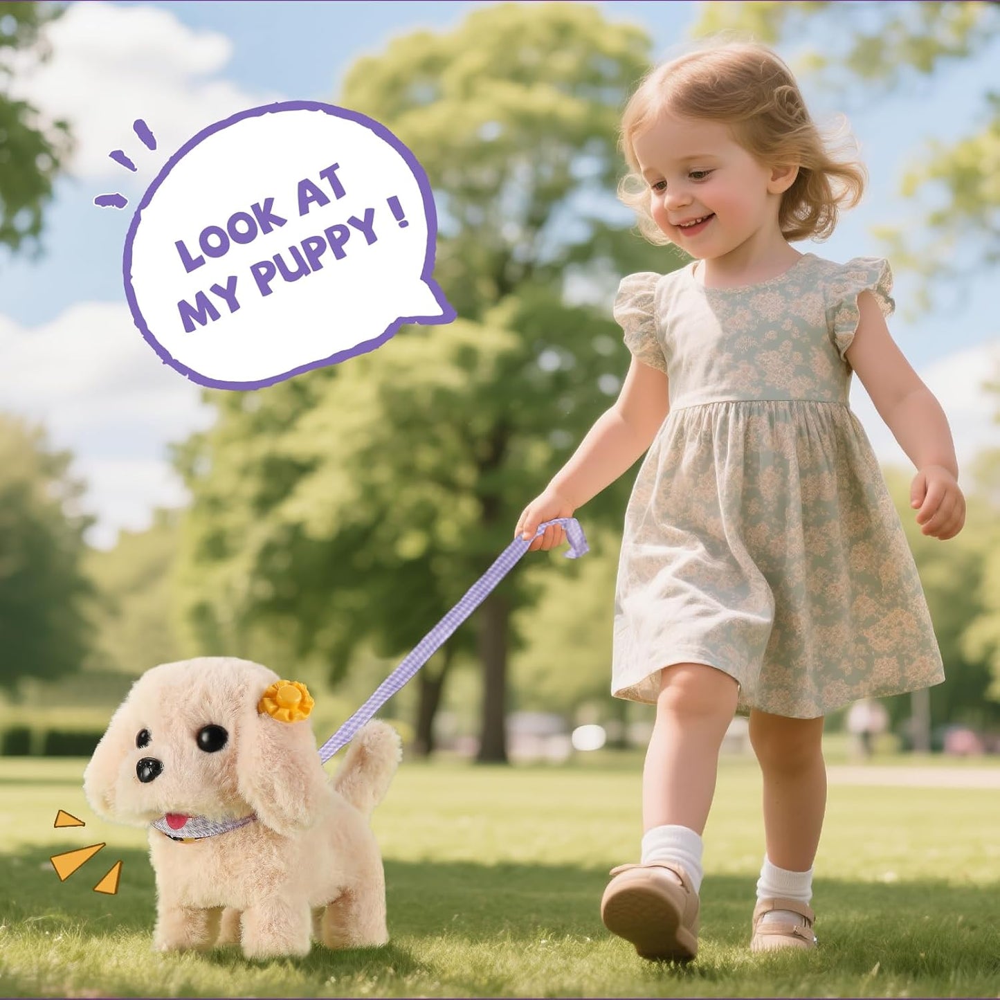 16 Pcs Robot Dog Toys for Girls, Toys for 3 4 5 6 7 8 Year Old Girls Kids Boys, Realistic Robot Puppy Toys for 5-7 6-8, Ideas Birthday Gifts for Girl 3 4 5 6 Year Old