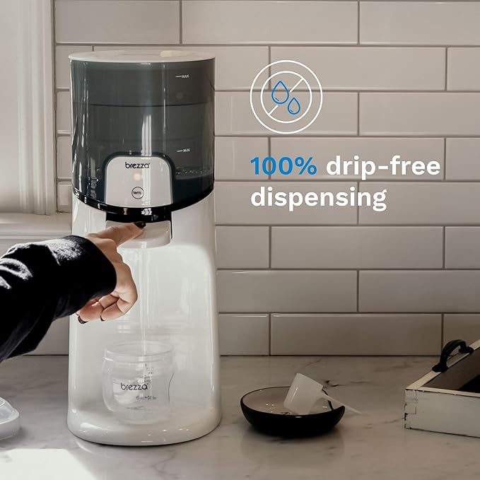 Baby Brezza Instant Baby Bottle Warmer - Fast Water Warmer Instantly Dispenses 24/7 in 3 Temperatures, White (Pack of 2)