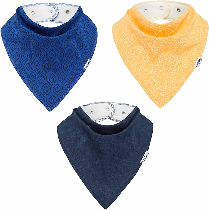 Lovjoy Large Bandana bibs - Special Needs Bibs - For Older Children, Youth and Adults - Practical, absorbent and Stylish