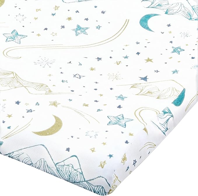 Nest Designs Toddler Pillow with Bamboo Viscose Pillowcase - Stars White, Medium (Silk)