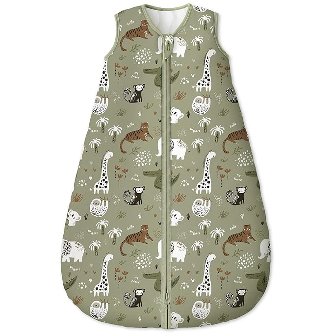 Yoofoss Baby Sleep Sack 0-6 Months, TOG 2.5 Baby Wearable Blanket with 2-Way Zipper, 100% Organic Cotton Fabric Winter Newborn Sleeping Sack, Warm Soft Comfy(Small)