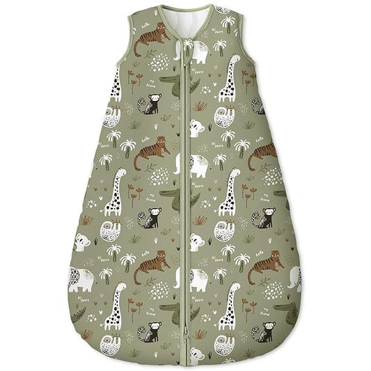 Yoofoss Baby Sleep Sack 0-6 Months, TOG 2.5 Baby Wearable Blanket with 2-Way Zipper, 100% Organic Cotton Fabric Winter Newborn Sleeping Sack, Warm Soft Comfy(Small)