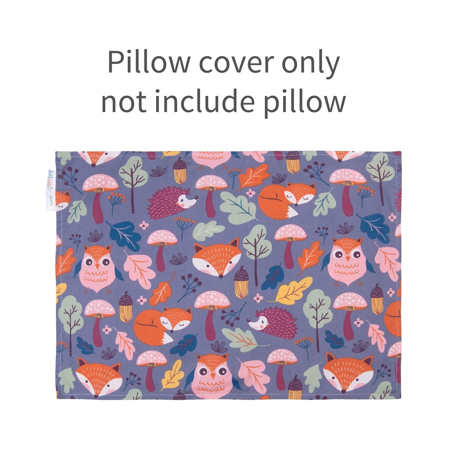 ALVABABY Toddler Pillowcases 2 Pack Organic Cotton Kids Pillow Cover Fit 13"x 18" or 12"x28" Envelope for Girl Boy Sleepy Travel