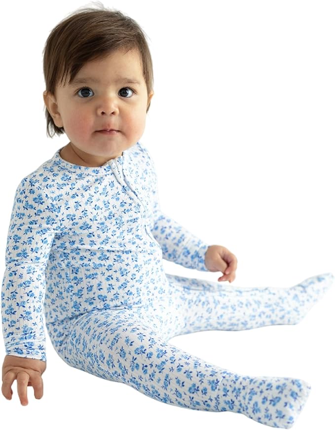 Posh Peanut Convertible Baby Sleepers - Girls Footless Baby Pajamas with 2 Way Zipper for Easy Diaper Changes