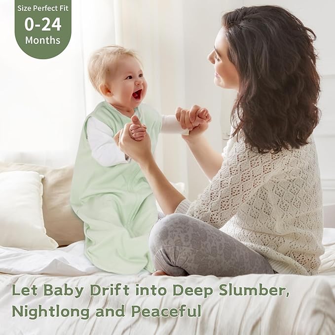 3 Pack Baby Sleep Sack 18-24 Months 100% Cotton TOG 0.5 Baby Sleeping Bag 2-Way Zipper Toddler Wearable Blankets Comfy Stretchy Summer Sleep Sacks