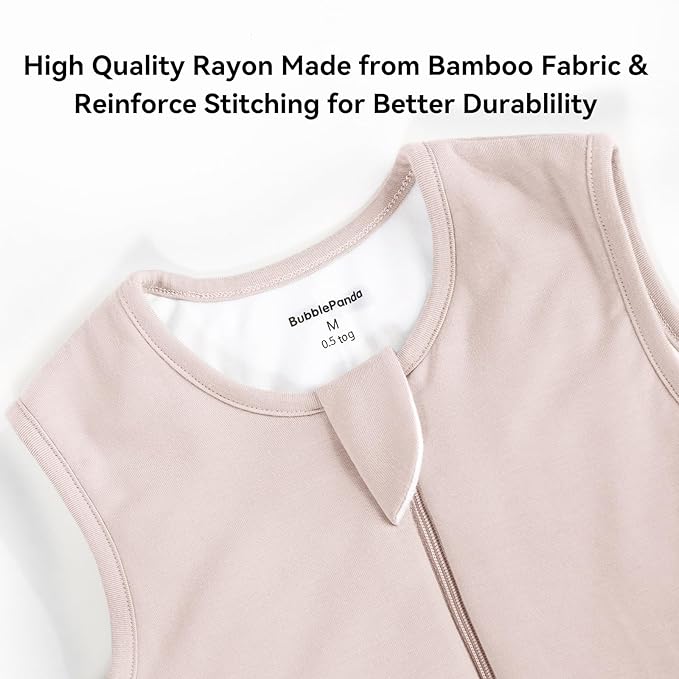 BubblePanda Rayon Made from Bamboo Toddler Sleep Sack with Feet 24-36 Months 0.5 Tog Ultra Soft Toddler Sleeping Sack 2t-3t Baby Sleep Bag Walker Wearable Blanket with Legs 2-Way Zipper Lightweight