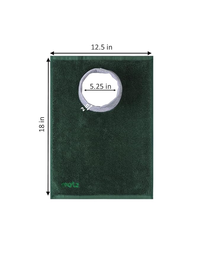 Matz Mini Terry Towel Slip On Baby Bibs | Full Coverage | Ultra Absorbent 100% Cotton | Pullover For Babies And Toddlers | Feeding Drooling And Teething | Unisex Baby Bib With Soft Ribbed Neck