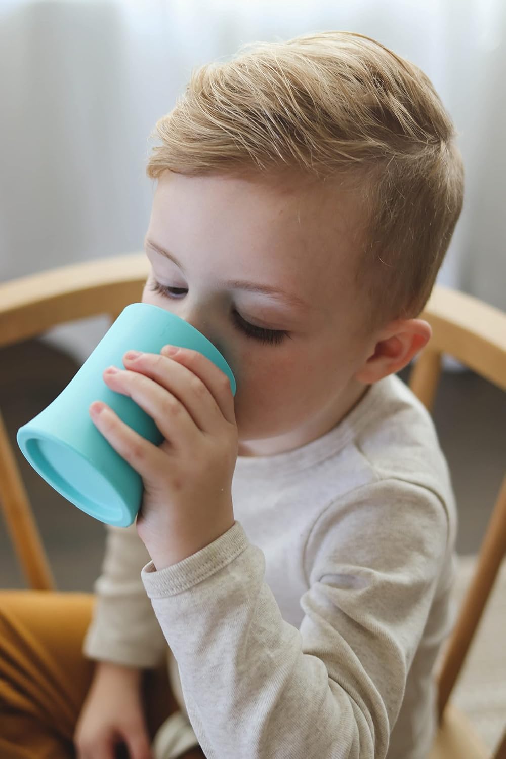 otterlove Silicone Baby & Toddler Training Cup - Pediatric OT Approved - 100% Platinum Pure LFGB Silicone - Unbreakable - Plastic Free - Tiny Cup Perfect for Baby Led Weaning