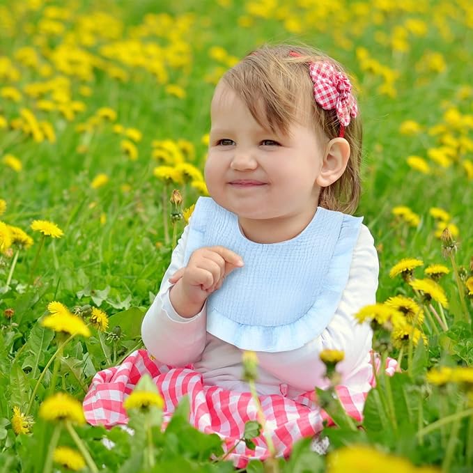 Baby Bibs Muslin Drool Teething Drooling Bibs for Baby Girl Boy Muslin Cotton