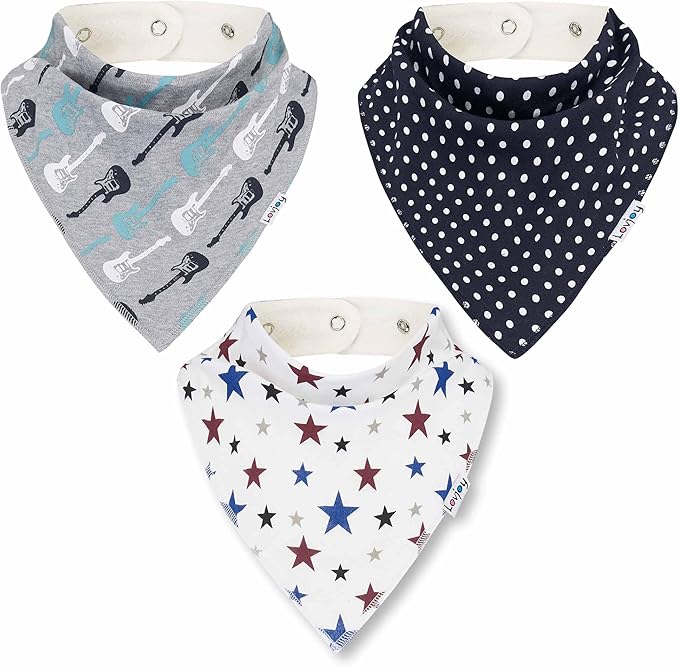 Lovjoy Large Bandana bibs - Special Needs Bibs - For Older Children, Youth and Adults - Practical, absorbent and Stylish