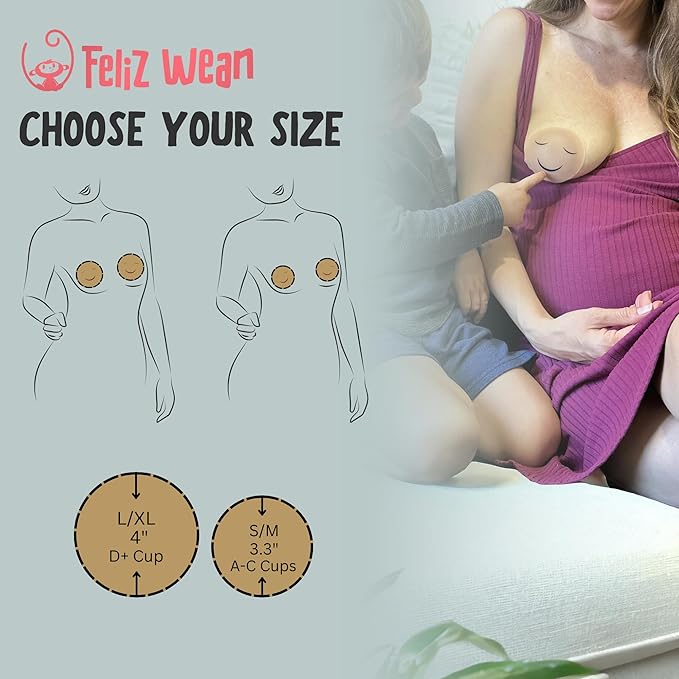 Weaning Breastfeeding 3.3" Nipple Covers for Toddlers– Breastfeeding Weaning Nipple Shields, Breast Nursing