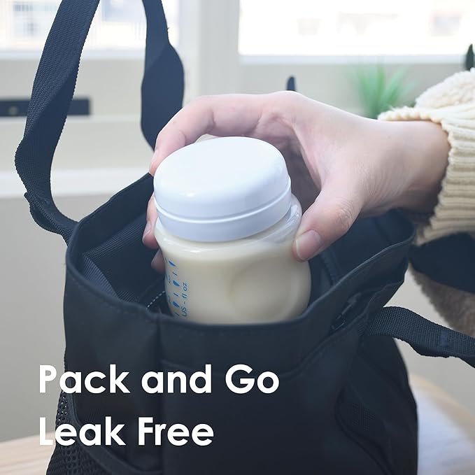 Maymom Travel Bottle Caps Compatible with Avent Bottle; Cap Replace Avent Natural Bottle Screw Ring n Sealing Disc; Fit Avent Anti-Colic Polypropylene, Glass Bottle, Avent PP, Bottle Lids Replacement