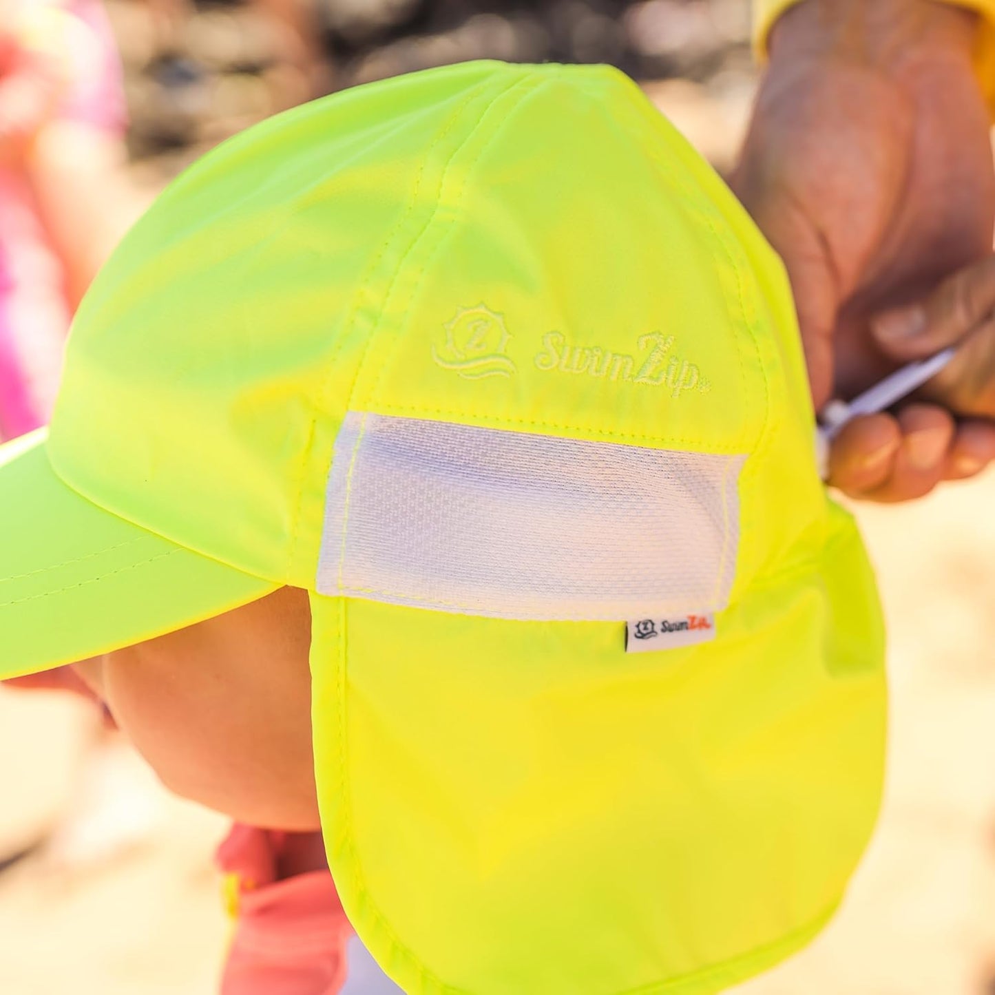 SwimZip Sun Hat with Neck Flap | UPF 50+ Protection for Baby, Toddler, and Kids