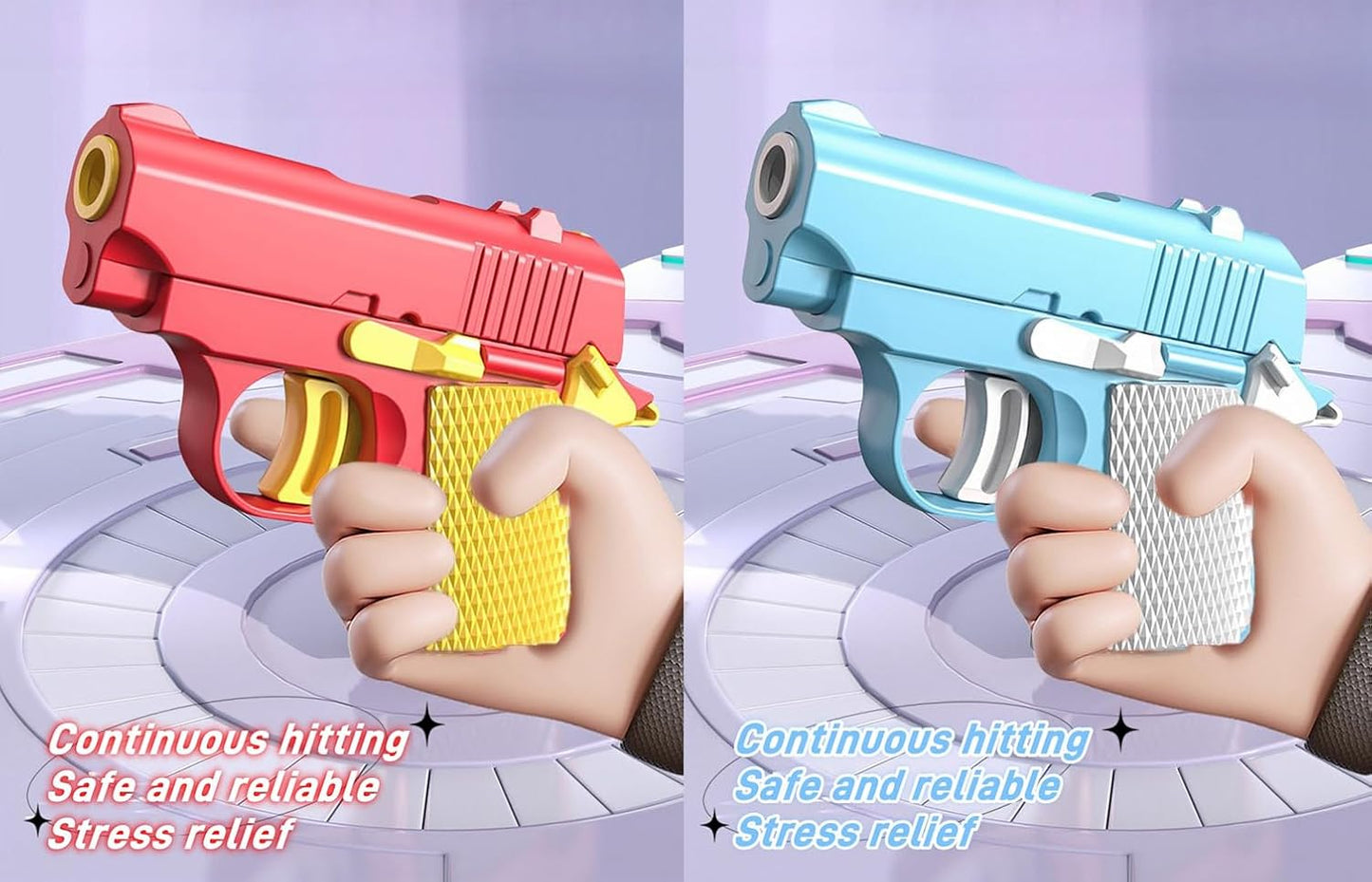 2024 New 1911 Model Radish Fun and Safe Toys,Fidget Toys Suitable for Relieving ADHD and Anxiety,Stress Relief Funny Toys for Adults,The Fun Gift for Adults and Kids (Red&Blue / 2 PCS Pack)