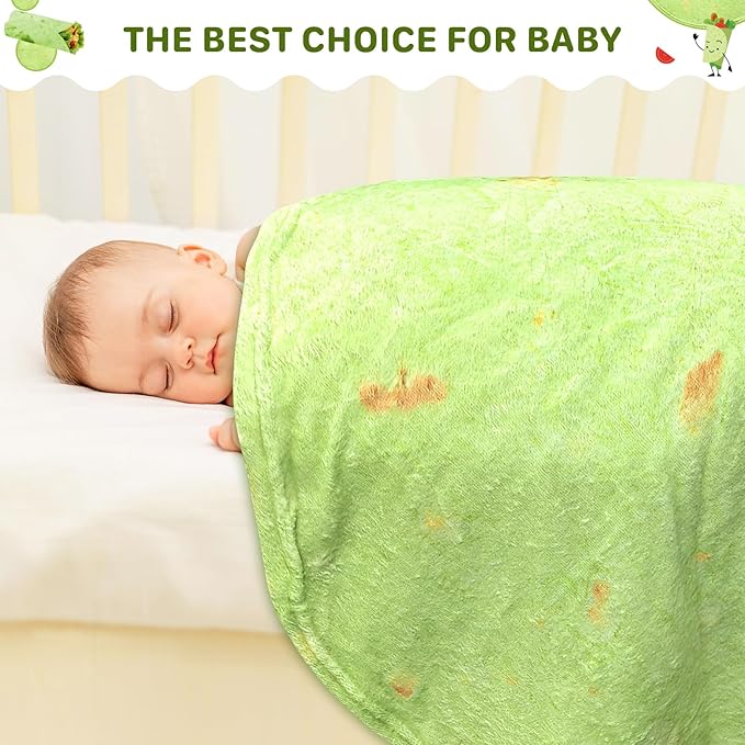 Spinacia Blanket Baby, Spinacia Swaddle, Blanket for Newborn Toddler, 285 GSM Soft Flannel Wearable Wrap Blanket Funny Gifts for Baby Shower Boy Girl 0-3 6 9 Months