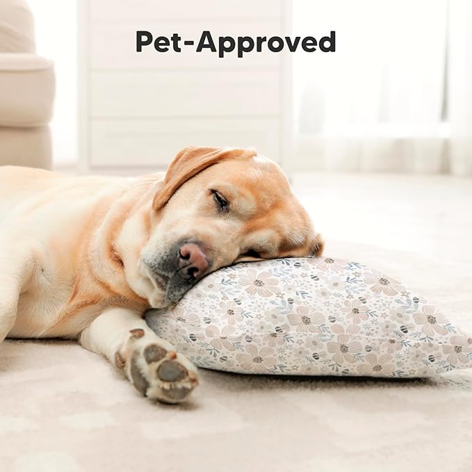 Toddler Pillow with Pillowcase - 13x18 My Little Dreamy Kids Travel Bed Pillows for Sleeping, Organic Cotton Small Pillowcase, Soft & Breathable, Machine Washable, Toddlers 2-5 Years Old (Flora Vale)