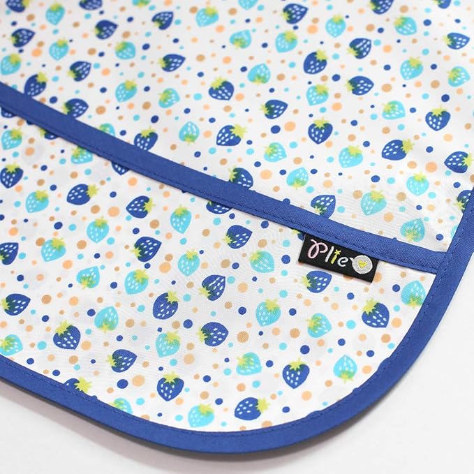 Short Sleeve Waterproof Bib for Toddlers – Feeding Apron for Mealtime, Daycare, Self-Feeding & Messy Play, Baby Bib