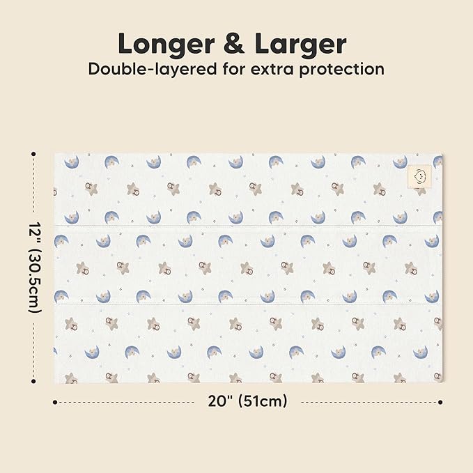 Organic Burp Cloths Baby Boy, Girl - 6-Pack Large Cotton Burping Cloths for Babies, Spit Up Rags, Super Absorbent, Ultra Soft Newborn Rag, Gender Neutral, Machine Washable, Durable (Cosmo)