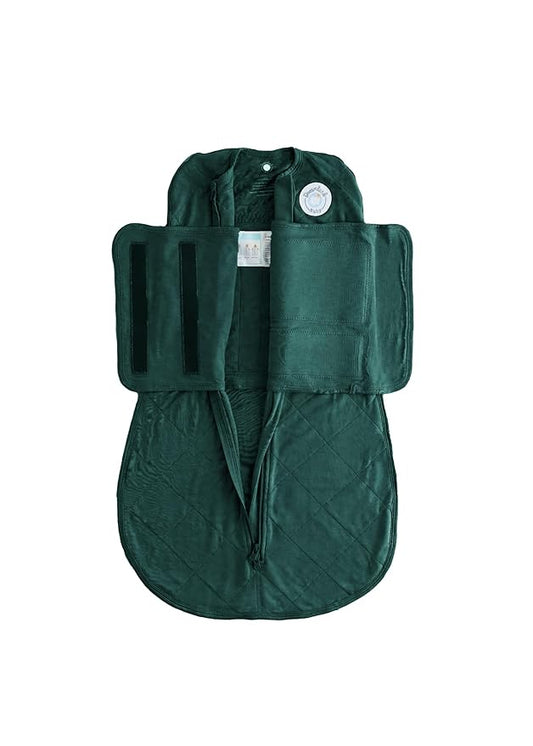 Dreamland Baby Bamboo Viscose Swaddle Blanket (0-6 Months). 1.0 TOG Ultra Soft Swaddle Blanket w/Built in Band. 97% Viscose, 3% Spandex (Forest). Mom-Owned US Business, Premium Materials