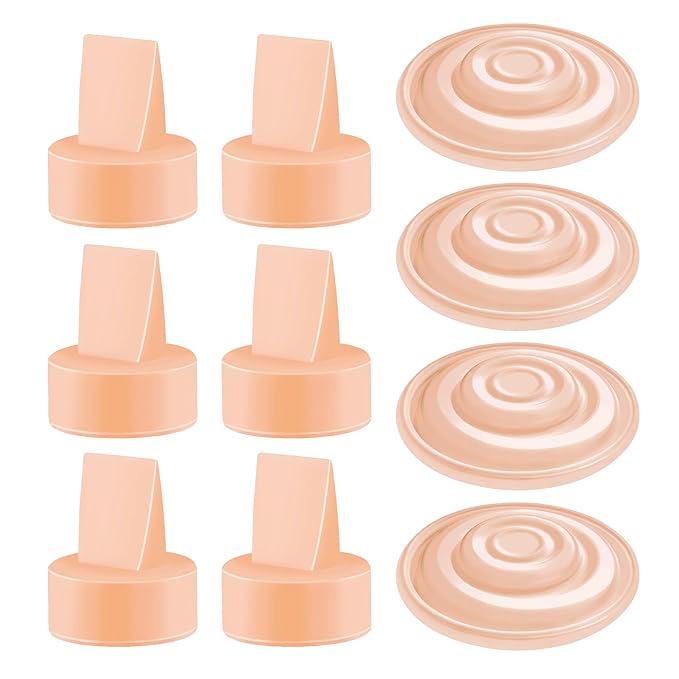 Maymom Pump Parts Compatible with Spectra S1 Spectra S2 Syngergy Gold Replace Spectra Duckbill Valve Not Original Spectra S2 Replacement Pump Parts (10 Piece Orange)