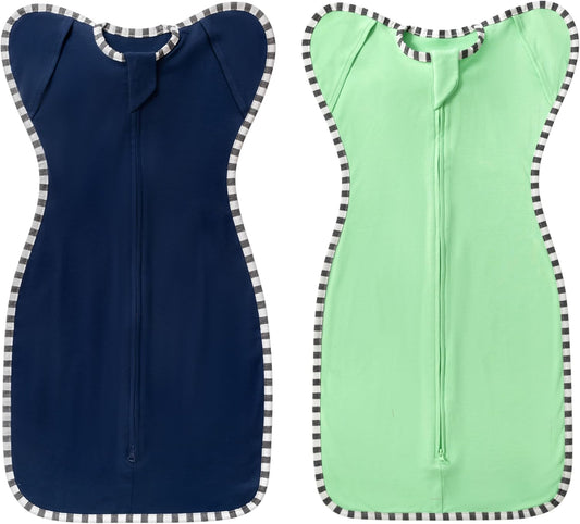 2-Pack Baby Transition Swaddle Set, Breathable Infant Sleep Sack, Soft Swaddling Sack for Boy Girl