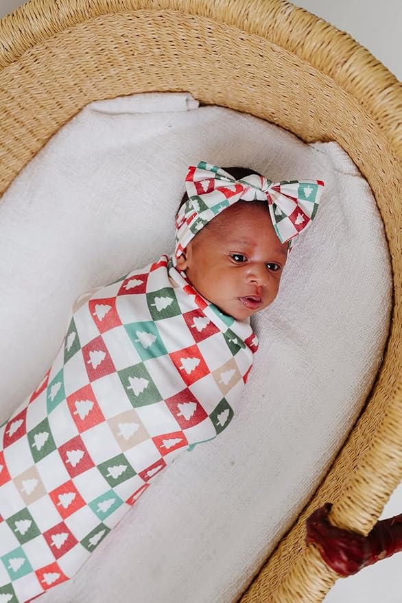 Copper Pearl Large Premium Knit Baby Swaddle Receiving Blanket 'Fraser'