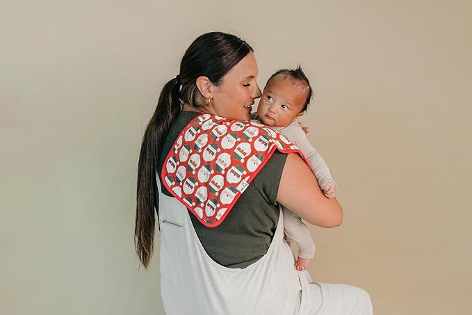 Copper Pearl Baby Burp Cloth Large 21''x10'' Size Premium Absorbent Triple Layer 3-Pack Gift Set Gingerbread