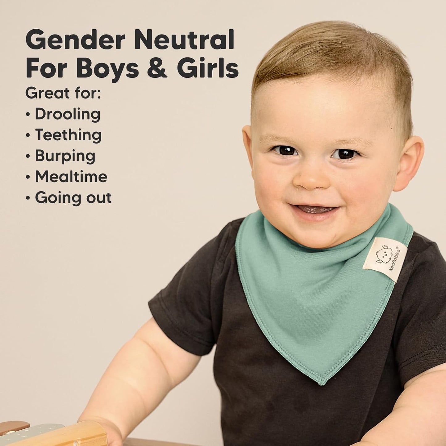 10-Pack Organic Baby Bandana Bibs for Girls - Super Absorbent Triangle Baby Bibs for Drooling and Teething Infant, 100% Cotton Extra Soft for Newborn, Infant 0-36 Months (Cupcake)