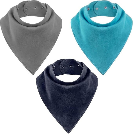 Adult Drool Bib for Special Needs, Large Elderly Bandana, Teen Bib for Women Men, Soft Absorbent Set for Kids