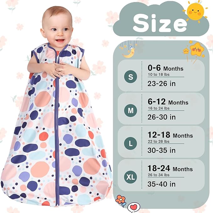 Baby Sleep Sack 0-6 Months 3 Pack Baby Wearable Blanket 100% Rayon Cotton 2-Way Zipper Toddler Sleeping Sack .Comfy Soft Lightweight TOG 0.3 (Rabbit&Rocks&Green, 0-6 Months)