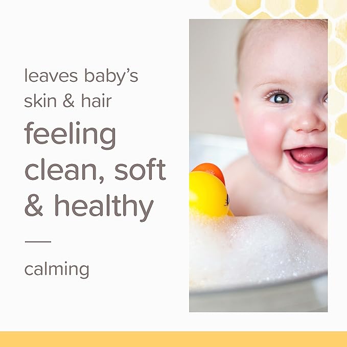Burt's Bees Baby Calming Shampoo and Wash with Lavender, Tear-Free, 12 Fluid Ounces