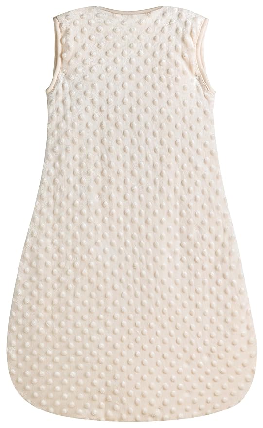 BABYINABAG Very Warm 2.5 Tog Quilted Winter Model Baby Sleep Bag or Sack, Plush Minky Dot for Infants and Toddlers (Large (22 mos - 3T))